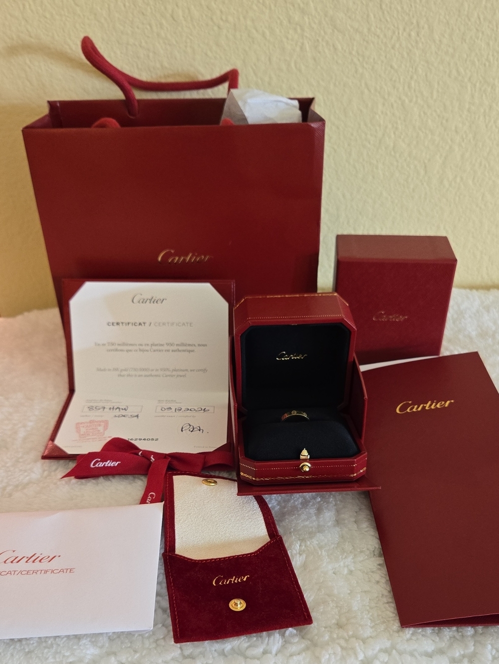 *Authentic*Giftable* Cartier Gold Love Ring